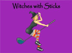 Witches With Sticks Golf Tee Bag
