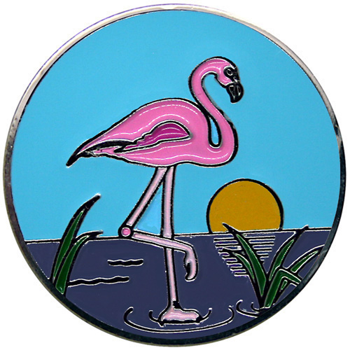 Flamingo and Sun ball marker