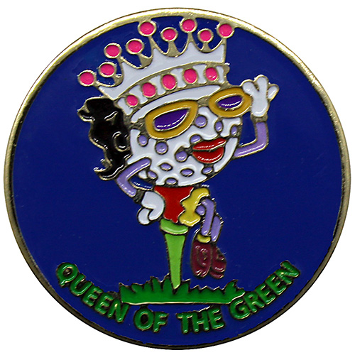 Queen of the Green golf ball marker