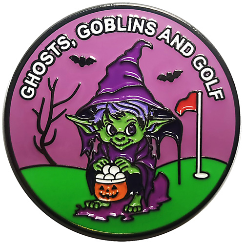 Ghosts, Goblins, and Golf Goblin ball marker