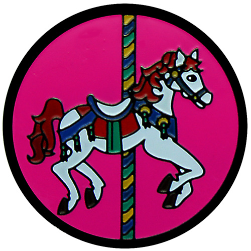 Pink Merry Go Round Ball Marker