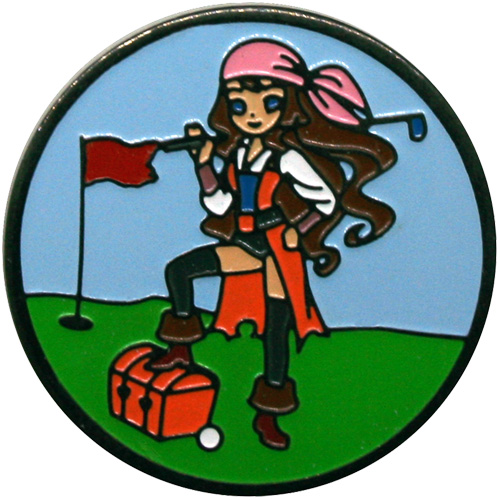 Pirate Girl Ball Marker