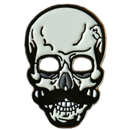 Skull with Mustache Ball Marker