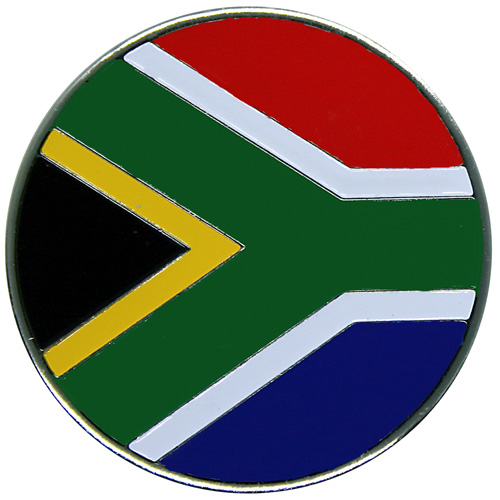 South African Flag ball marker