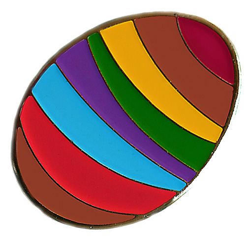 Striped Easter Egg Ball Marker