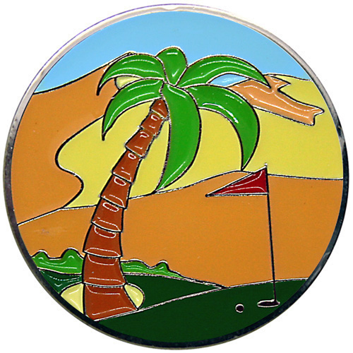 Desert Palm Golf Ball Marker