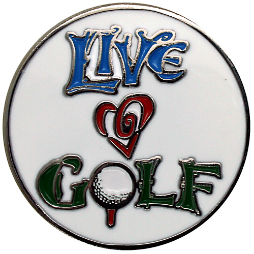 Live Love Golf ball marker