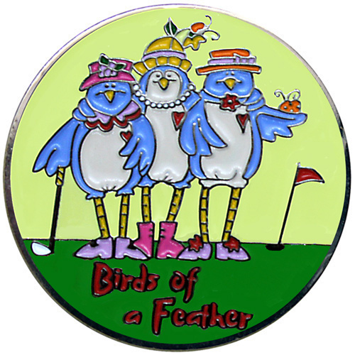 Birds of a Feather golf ball marker