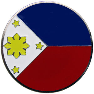 Filipino flag golf ball marker