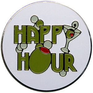 Happy Hour Golf Ball Marker