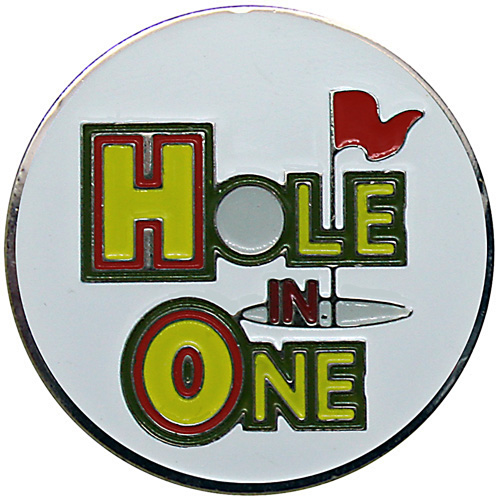 Hole in One White Ball Marker