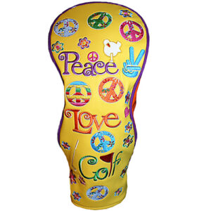 Peace Love Golf Headcover