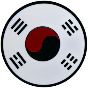 South Korean flag ball marker