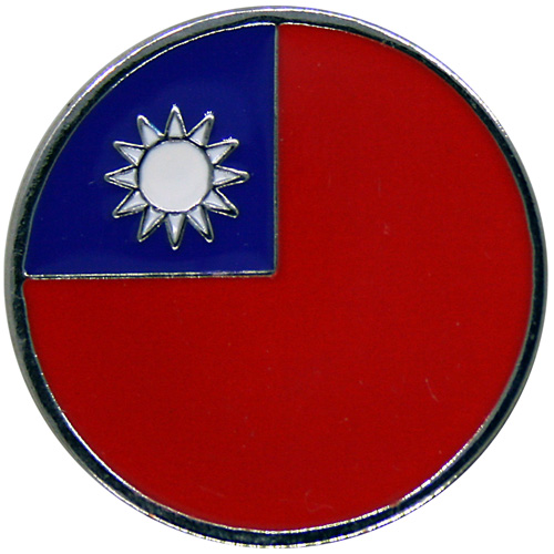 Taiwanese flag ball marker