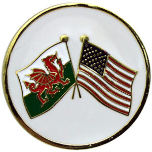 Welsh-USA Flags ball marker