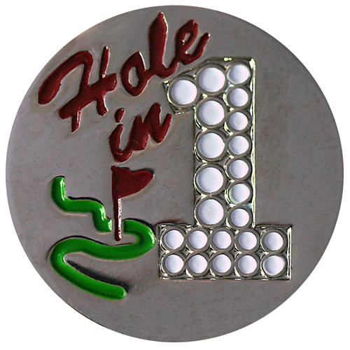 Hole in One Nickel ball marker