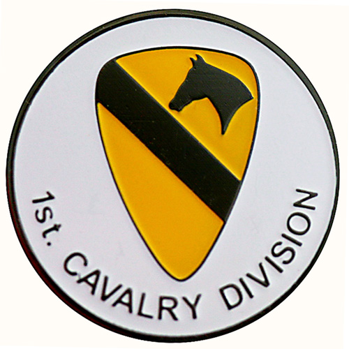 First Cavalry Division golf ball marker