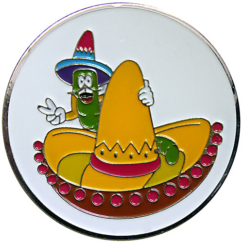 Sombrero golf ball marker