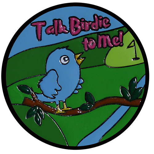 Talk Birdie to Me golf ball marker