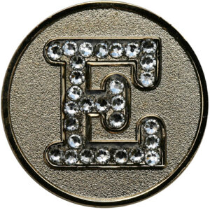 Swarovski Initial E ball marker