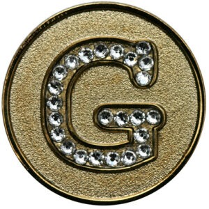 Swarovski Initial G ball marker