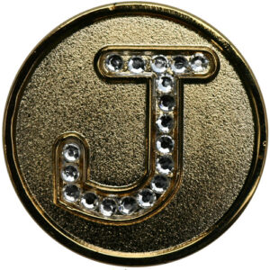 Swarovski Initial J ball marker