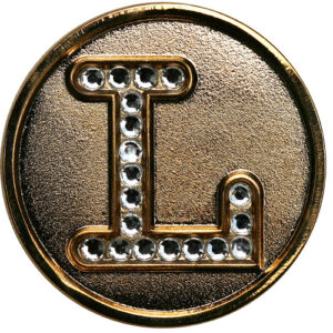 Swarovski Initial L ball marker