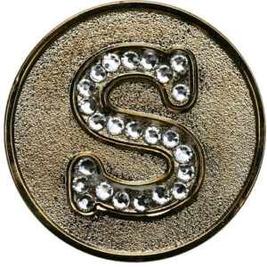 Swarovski Initial S ball marker